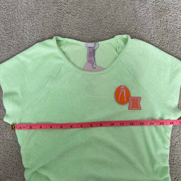 NWT Savage X Fenty Green 70s Ruched Terry Thong Teddy Bodysuit - Picture 12 of 14